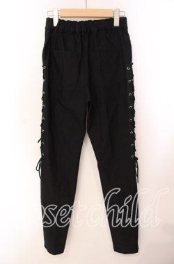 画像3: NieR Clothing / 高品質SIDE BRAID×4FAKE ZIP STYLISH PANTS パンツ  ブラック O-25-09-20-127-PU-PA-IG-OS