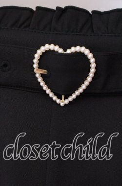 画像2: Amavel / ハートバックル付きフリルショーパン F クロ O-25-09-20-128-CA-PA-OW-OS