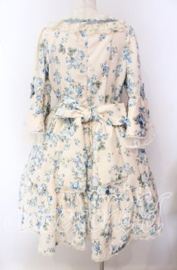 画像4: axes femme kawaii / アンティークローズ柄ワンピース 3L アイボリー×サックス O-25-09-20-017-AX-OP-OW-OS