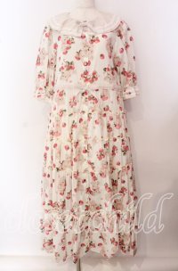 alcali / alcali × misako aoki/サイベリアンストロベリーワンピース  アイボリー O-25-09-20-019-LO-OP-OW-OS