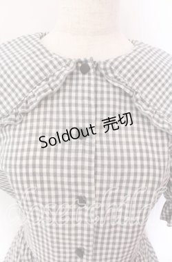 画像2: m petit by misako / AM*ギンガムCHKワンピース S クロ O-25-09-20-021-LO-OP-OW-OS