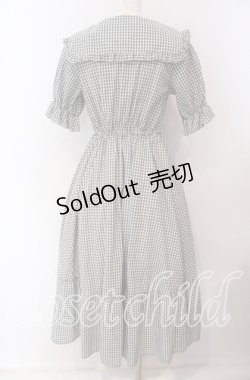 画像3: m petit by misako / AM*ギンガムCHKワンピース S クロ O-25-09-20-021-LO-OP-OW-OS