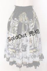 Triple fortune / カイザーカッツェスカート  ブラック×ホワイト O-25-09-20-023-EL-SK-OW-OS