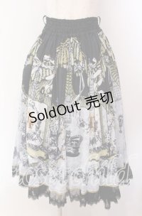 Triple fortune / カイザーカッツェスカート  ブラック×ホワイト O-25-09-20-023-EL-SK-OW-OS