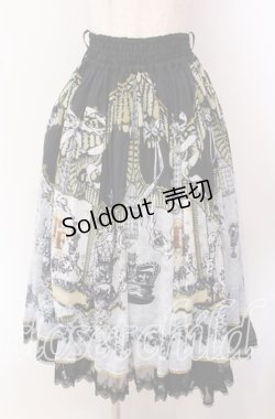 画像1: Triple fortune / カイザーカッツェスカート  ブラック×ホワイト O-25-09-20-023-EL-SK-OW-OS