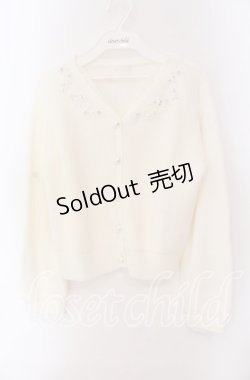 画像1: LODISPOTTO / リボンフラワーカーディガン  オフ O-25-09-20-024-LO-TO-IG-OS