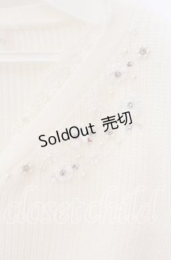 画像2: LODISPOTTO / リボンフラワーカーディガン  オフ O-25-09-20-024-LO-TO-IG-OS