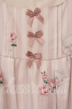 画像2: Ank Rouge / ローズティーカップジャンパースカート  ピンク×シロ O-25-09-20-025-CA-OP-IG-OS