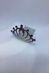 Jamieエーエヌケー / キラキラミニティアラ  パープル系 O-25-09-21-001-LO-AC-IG-ZT488-F005