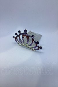 Jamieエーエヌケー / キラキラミニティアラ  パープル系 O-25-09-21-001-LO-AC-IG-ZT488-F005