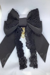 BABY,THE STARS SHINE BRIGHT / レーシィマスク留めバレッタ  クロ O-25-09-21-008-BA-AC-IG-ZT488-F005