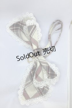 画像1: BABY,THE STARS SHINE BRIGHT / タータンチェックリボンタイ（2023年）  アイボリー O-25-09-21-009-BA-ZA-IG-OS