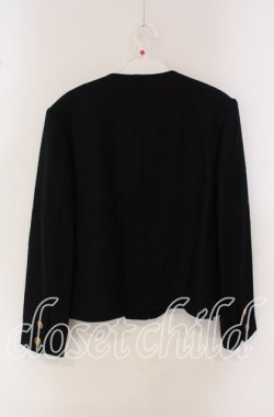 画像3: KANEKO ISAO / 花刺繍ノーカラージャケット  クロ O-25-09-22-031-EL-JA-OW-OS