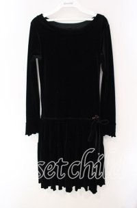 MILK / ベロアワンピース  クロ O-25-09-22-034-ML-OP-IG-ZT382