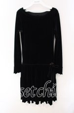 画像1: 【SALE】MILK / ベロアワンピース  クロ O-25-09-22-034-ML-OP-IG-ZT382 (1)