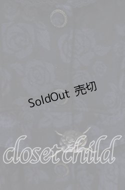 画像2: axes femme / ローズバックルベルト付きジャガードコート M クロ O-25-09-22-037-AX-CO-OW-OS