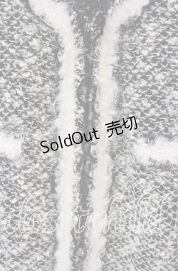 画像2: INGEBORG / モコモコニットカーディガン  クロ×シロ O-25-09-22-040-LO-TO-IG-OS