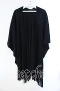 NieR Clothing / 2WAYポケット付きケープ風ニットカーディガン【BLACK】  ブラック O-25-09-22-045-PU-TO-IG-OS