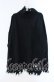 画像1: NieR Clothing / ハイネックDAMAGE UNISEX KNIT ニット  ブラック O-25-09-22-046-PU-TO-IG-OS (1)