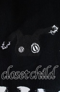 画像2: NieR Clothing / ハイネックDAMAGE UNISEX KNIT ニット  ブラック O-25-09-22-046-PU-TO-IG-OS