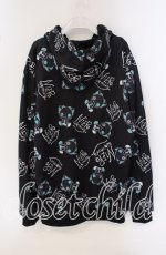 画像2: 【SALE】NieR CLOTHING / 超ふわもこBACK LOGO TWO-TONE ZIP OUTER【シエルカラー】 アウター  グリーン×ブラック O-25-09-22-050-PU-CO-IG-ZT318 (2)