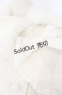 画像2: BABY,THE STARS SHINE BRIGHT / ツィードケープ付きコート  アイボリー O-25-09-22-001-BA-CO-OW-OS