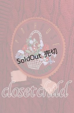 画像2: PINK HOUSE / 花かごワッペンカーディガン  アカ O-25-09-22-057-LO-TO-OW-OS
