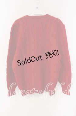 画像3: PINK HOUSE / 花かごワッペンカーディガン  アカ O-25-09-22-057-LO-TO-OW-OS