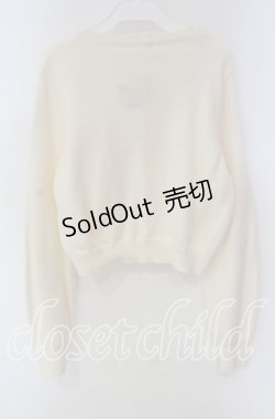 画像3: m petit by misako / バラ刺繍ニットカーディガン M アイボリー O-25-09-22-061-LO-TO-IG-OS