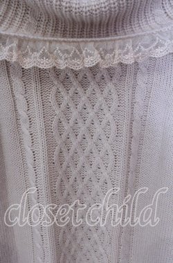 画像2: axes femme / タートルニットワンピース M ピンク O-25-09-22-062-AX-OP-IG-OS