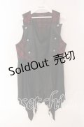 ALGONQUINS / ナポレオンアシメジレ  レッド×ブラック O-25-09-22-065-AL-TO-IG-OS