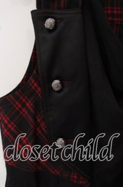 画像2: ALGONQUINS / ナポレオンアシメジレ  レッド×ブラック O-25-09-22-065-AL-TO-IG-OS