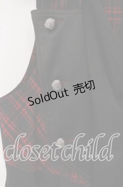 画像2: ALGONQUINS / ナポレオンアシメジレ  レッド×ブラック O-25-09-22-065-AL-TO-IG-OS