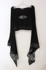 Qutie Frash / バックメッシュショートトップス  ブラック O-25-09-22-069-QU-TO-IG-OS