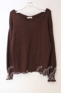 axes femme / メローウォッシャブルニット  ブラウン O-25-09-22-070-AX-TO-IG-OS