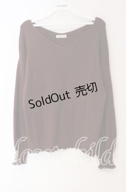 画像1: axes femme / メローウォッシャブルニット  ブラウン O-25-09-22-070-AX-TO-IG-OS