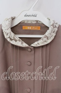 画像2: Fi.n.t / レース使い丸衿ワンピース  ピンクベージュ O-25-09-22-072-CA-OP-IG-OS