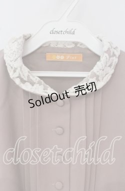 画像2: Fi.n.t / レース使い丸衿ワンピース  ピンクベージュ O-25-09-22-072-CA-OP-IG-OS