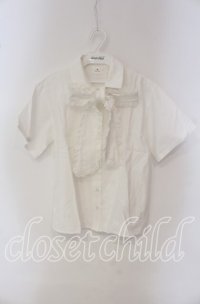 merry jenny / フリルボウタイブラウス  シロ O-25-09-22-080-LO-BL-IG-ZT268