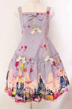 画像1: metamorphose / night carnivalAラインジャンパースカート  ラベンダー O-25-09-22-009-ME-OP-OW-OS