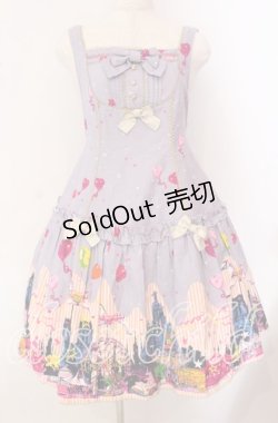 画像1: metamorphose / night carnivalAラインジャンパースカート  ラベンダー O-25-09-22-009-ME-OP-OW-OS