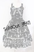 metamorphose / なかよしゆきあそびハイウエストジャンパースカート  クロ O-25-09-22-011-ME-OP-IG-OS