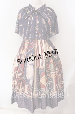 画像1: Capreolus pygargus（海外ロリータブランド） / 勇者の旅2 ケープ付きワンピース L ネイビー O-25-09-22-012-LO-OP-IG-OS