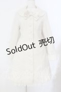 metamorphose / ツイードリボンコート  アイボリー O-25-09-22-002-ME-CO-IG-OS