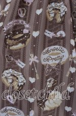 画像3: Angelic Pretty / Melty Creamドーナツラウンドジャンパースカート  ブラウン O-25-09-22-016-AP-OP-OW-OS (3)