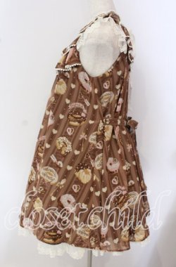 画像4: Angelic Pretty / Melty Creamドーナツラウンドジャンパースカート  ブラウン O-25-09-22-016-AP-OP-OW-OS