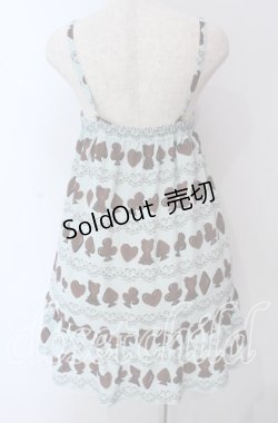 画像4: Emily Temple cute classic / ベアトランプチョコキャミソールワンピース  サックス O-25-09-22-019-ET-OP-OW-OS