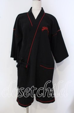 画像1: Grrr the Lipper / ≪赫夏≫甚平 F ブラック×レッド O-25-09-23-001-PU-TO-OW-OS