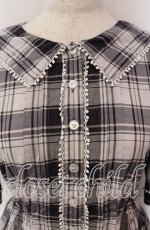 画像2: Emily Temple cute / Sailor Tartanワンピース  ネイビー×シロ O-25-09-23-003-ET-OP-IG-ZT217 (2)