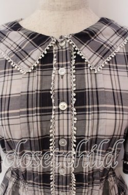画像2: Emily Temple cute / Sailor Tartanワンピース  ネイビー×シロ O-25-09-23-003-ET-OP-IG-OS